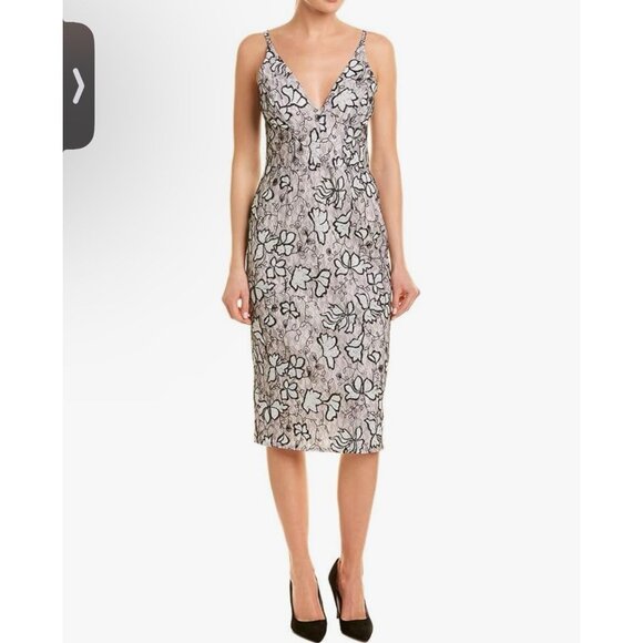 Dress The Population Lyla - Vestido Ajustado Sin Mangas Para Mujer - Negro - Medium